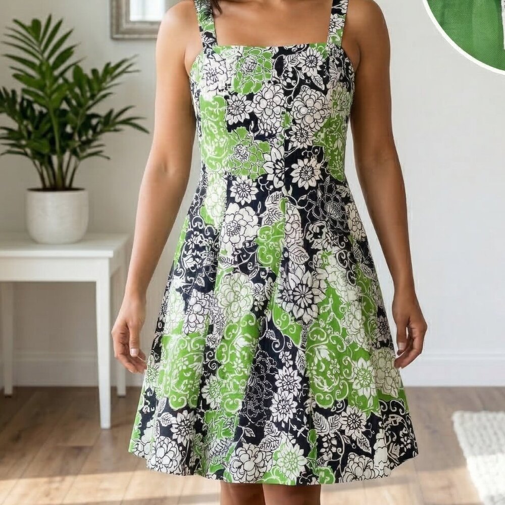 MADISON LEIGH Floral Fit & Flare Dress - Size 10